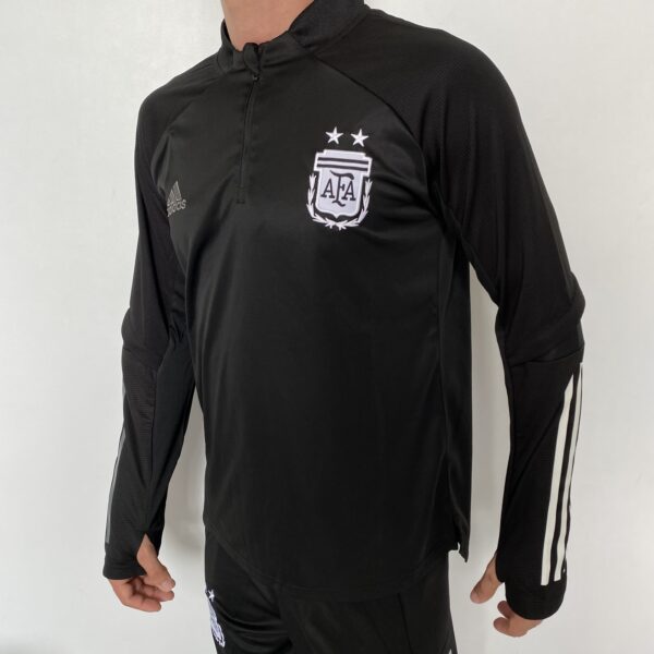 2023-07-19 13.57.10 Casaco Jaqueta Blusão Treino Seleção Argentina 2024 Preto Adidas - Imagem 6