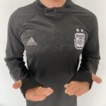 Casaco Jaqueta Blusão Treino Seleção Argentina 2024 Preto Adidas - Imagem 9