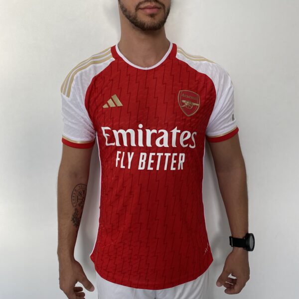 Camisa Arsenal Home Versão Jogador 2024 Vermelha Adidas - Imagem 2