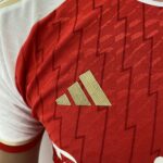 Camisa Arsenal Home Versão Jogador 2024 Vermelha Adidas - Imagem 6