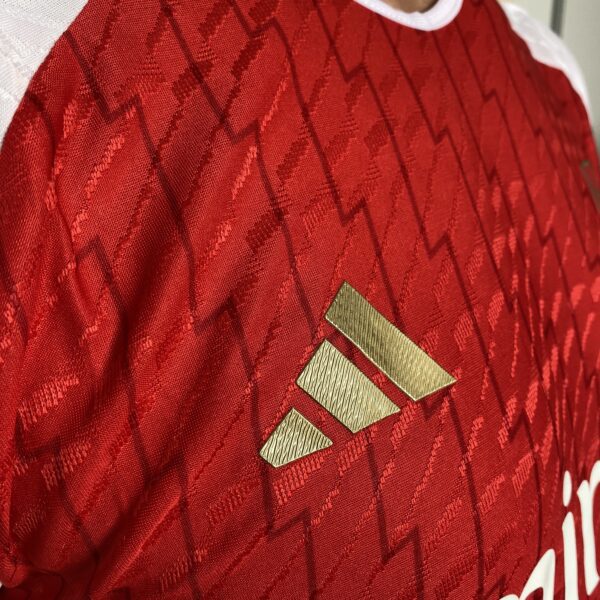 Camisa Arsenal Home Versão Jogador 2024 Vermelha Adidas - Imagem 8
