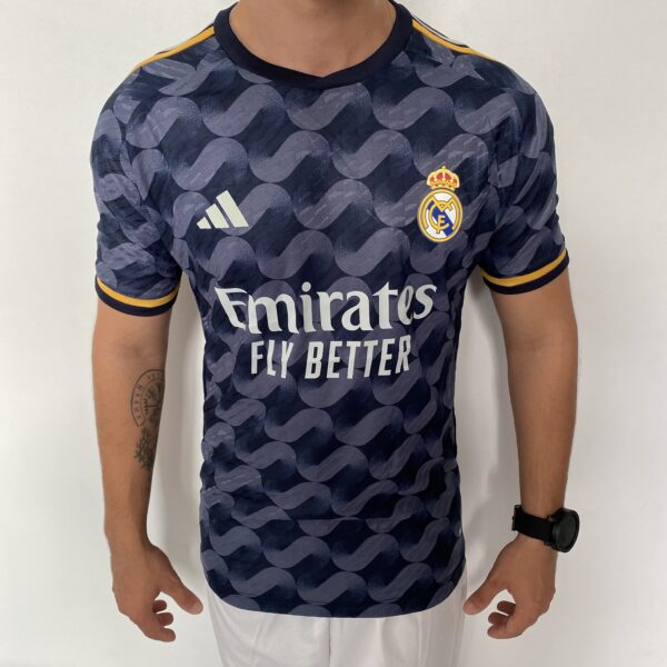Camisa Real Madrid Away Versão Jogador 2024 Adidas Azul - Imagem 1