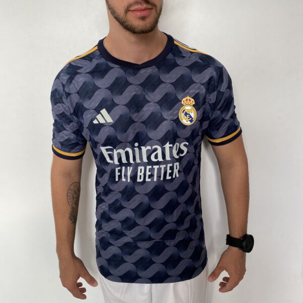 Camisa Real Madrid Away Versão Jogador 2024 Adidas Azul - Imagem 3