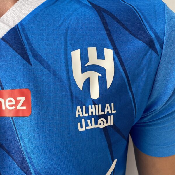 2023-10-11 15.58.01 Camisa Al-Hilal Home 2024 - Neymar 10 - Versão Jogador - Azul Puma - Imagem 3