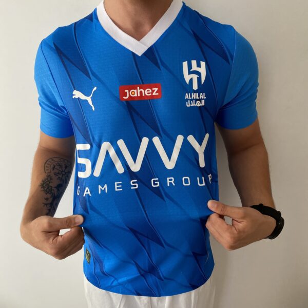 2023-10-11 16.03.30 Camisa Al-Hilal Home 2024 - Neymar 10 - Versão Jogador - Azul Puma - Imagem 13