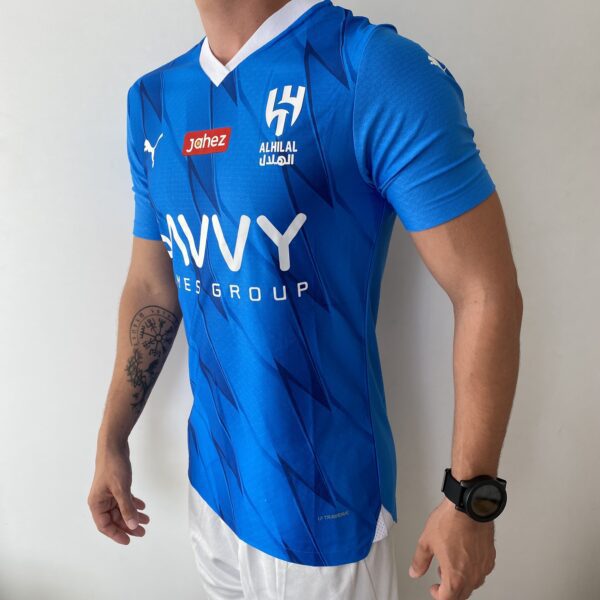 2023-10-11 16.04.02 Camisa Al-Hilal Home 2024 - Neymar 10 - Versão Jogador - Azul Puma - Imagem 14