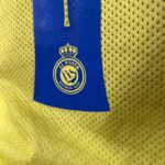 Camisa Al Nassr Home Versão Jogador Cristiano Ronaldo 7 CR7 2024 Nike Amarela - Imagem 22