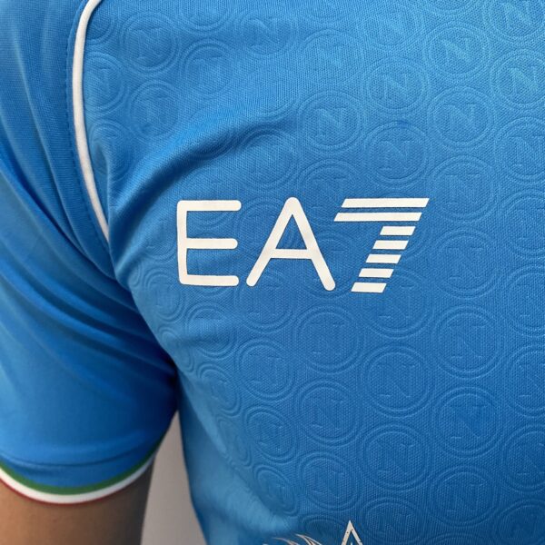 Camisa Napoli Home 2024 Jogador Azul EA7 Armani - Imagem 7