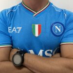 Camisa Napoli Home 2024 Jogador Azul EA7 Armani - Imagem 11
