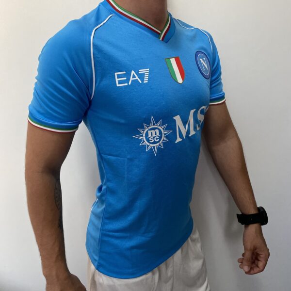 Camisa Napoli Home 2024 Jogador Azul EA7 Armani - Imagem 17
