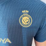 Camisa Al Nassr Away Versão Jogador Cristiano Ronaldo 7 CR7 2024 Nike Verde - Imagem 4
