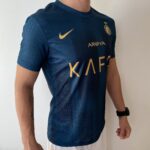 Camisa Al Nassr Away Versão Jogador Cristiano Ronaldo 7 CR7 2024 Nike Verde - Imagem 15