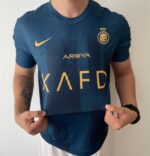 Camisa Al Nassr Away Versão Jogador Cristiano Ronaldo 7 CR7 2024 Nike Verde - Imagem 16