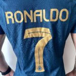 Camisa Al Nassr Away Versão Jogador Cristiano Ronaldo 7 CR7 2024 Nike Verde - Imagem 20