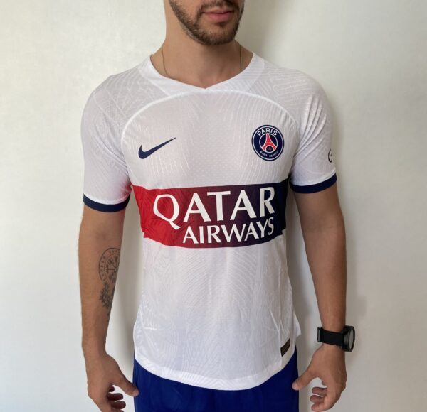 Camisa Paris Saint-Germain - PSG Away 2023/24 Jogador Branca Nike - Imagem 2