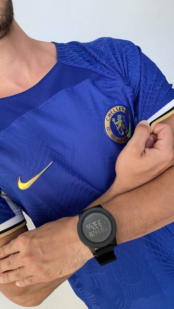 Camisa Chelsea Home Versão Jogador 2024 Nike Azul - Imagem 12