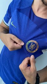 Camisa Chelsea Home Versão Jogador 2024 Nike Azul - Imagem 14