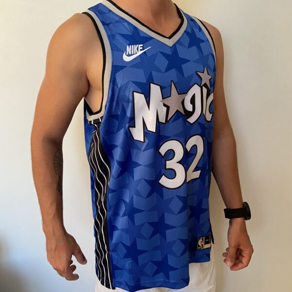 Camiseta Regata Basquete NBA - Orlando Magic - Shaquille O'Neal 32 - Classic Edition 2023 - Nike - Azul - Imagem 15