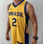 Camiseta Regata Basquete Brasil Yago 2 Amarela 2024 Nike - Imagem 9