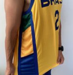Camiseta Regata Basquete Brasil Yago 2 Amarela 2024 Nike - Imagem 12