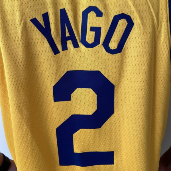 Camiseta Regata Basquete Brasil Yago 2 Amarela 2024 Nike - Imagem 17