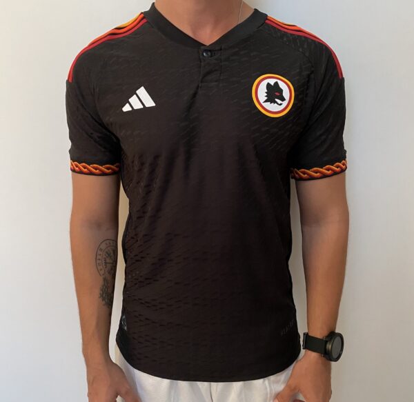 Camisa Roma Third Versão Jogador 2024 Preta Adidas - Imagem 1