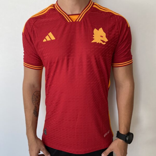 Camisa Roma Home Versão Jogador 2024 Vermelha Adidas - Imagem 1