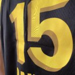 Camiseta Regata Basquete NBA Swingman Golden State Warriors Gui Santos 15 City Edition Preta Amarela 2024 Nike - Imagem 20