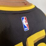 Camiseta Regata Basquete NBA Swingman Golden State Warriors Gui Santos 15 City Edition Preta Amarela 2024 Nike - Imagem 21