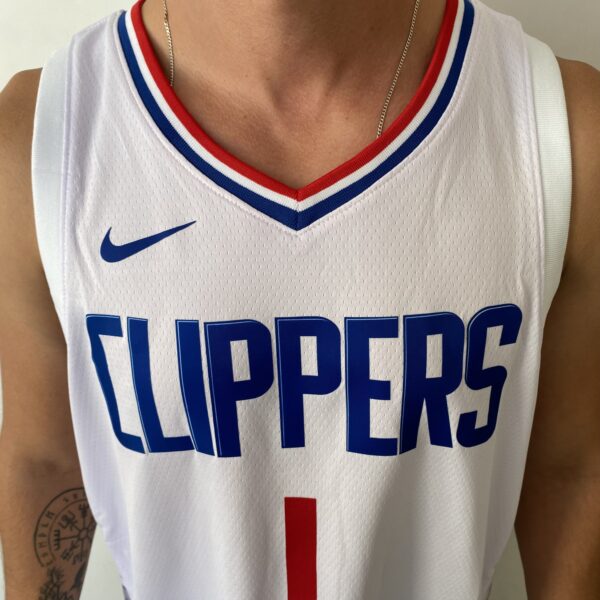 Camiseta Regata NBA Los Angeles Clippers Harden 01 Association Edition 2024 Branca Nike - Imagem 2