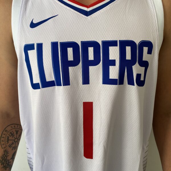 Camiseta Regata NBA Los Angeles Clippers Harden 01 Association Edition 2024 Branca Nike - Imagem 3