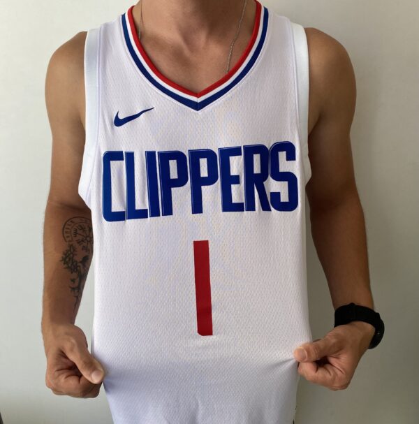 Camiseta Regata NBA Los Angeles Clippers Harden 01 Association Edition 2024 Branca Nike - Imagem 8