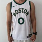 Camiseta Regata Basquete NBA Swingman Boston Celtics 0 Jayson Tatum City Edition Branca - Springfield - 2024 Nike