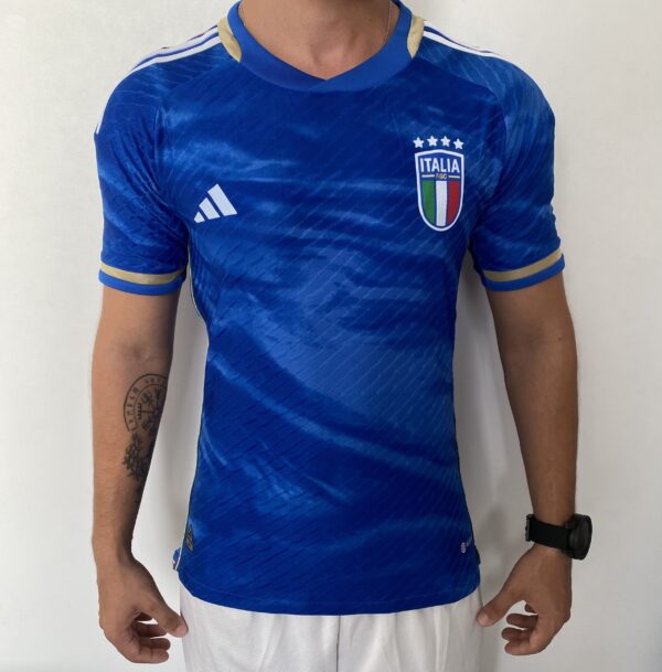 Camisa Seleção Itália Home Versão Jogador 2023/2024 Azul Adidas - Imagem 1