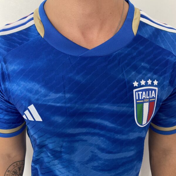 Camisa Seleção Itália Home Versão Jogador 2023/2024 Azul Adidas - Imagem 8
