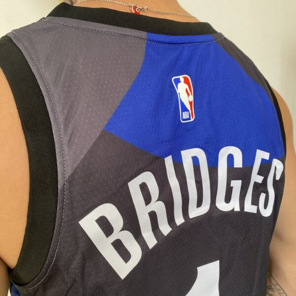 Camiseta Regata Basquete NBA Brooklyn Nets Mikal Bridges 1 City Edition Swingman 2024 Nike - Imagem 18