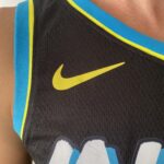 Camiseta Regata NBA Indiana Pacers Nike City Edition Swingman Tyrese Haliburton 0 Preta 2024 Nike - Imagem 4