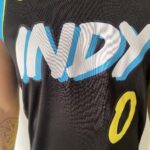 Camiseta Regata NBA Indiana Pacers Nike City Edition Swingman Tyrese Haliburton 0 Preta 2024 Nike - Imagem 8