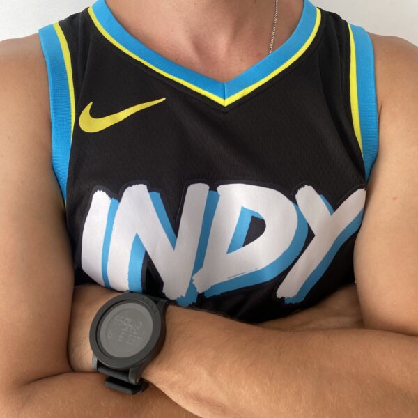 Camiseta Regata NBA Indiana Pacers Nike City Edition Swingman Tyrese Haliburton 0 Preta 2024 Nike - Imagem 16