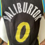 Camiseta Regata NBA Indiana Pacers Nike City Edition Swingman Tyrese Haliburton 0 Preta 2024 Nike - Imagem 19