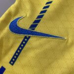 Kit Conjunto Infantil Crianças Camisa e Calção Al Nassr Home Amarela 23/2024 Nike - Imagem 4