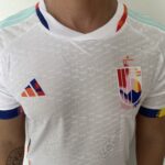 Camisa Seleção Bélgica Away Jogador 2023 Branca Adidas - Imagem 3