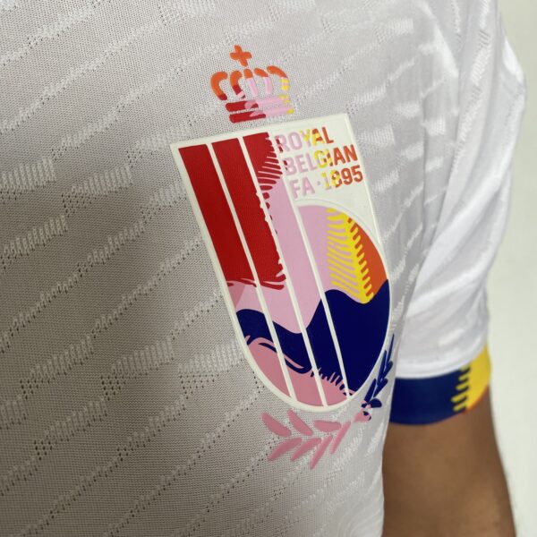 Camisa Seleção Bélgica Away Jogador 2023 Branca Adidas - Imagem 6