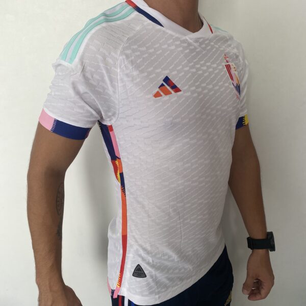 Camisa Seleção Bélgica Away Jogador 2023 Branca Adidas - Imagem 15