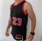 Camiseta Regata NBA Chicago Bulls - Michael Jordan 23 - City Edition Preta 2024 Nike - Imagem 8