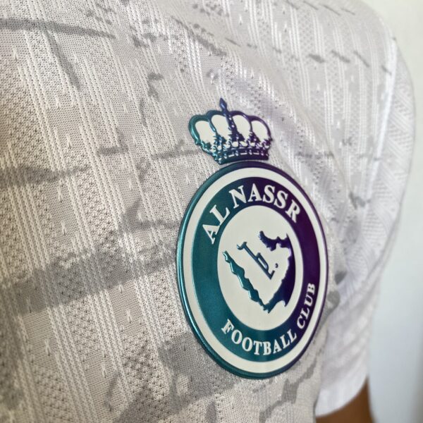 Camisa Al Nassr Third Versão Jogador 23/2024 Branca Nike - Imagem 5
