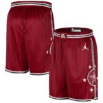 Short Bermuda Calção Basquete NBA All-Star Game Time Oeste Statement Edition Jordan Vermelho 2024 - Imagem 11