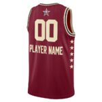 Camiseta Regata Basquete NBA All-Star Game Time Oeste Personalize (Nome e Número) Statement Edition Jordan Vermelha 2024 - Imagem 3