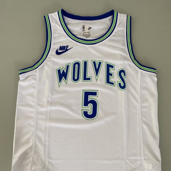 Camiseta Regata NBA Minnesota Timberwolves - Anthony Edwards 5 - Classic Edition Swingman Branca 2024 Nike - Imagem 19