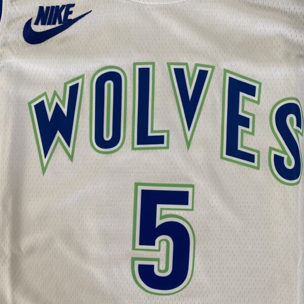 Camiseta Regata NBA Minnesota Timberwolves - Anthony Edwards 5 - Classic Edition Swingman Branca 2024 Nike - Imagem 22